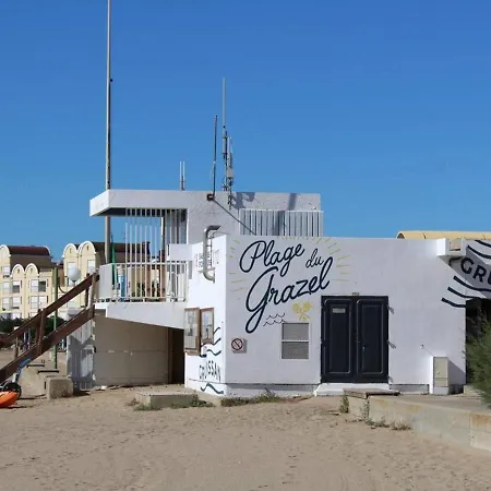 Dom wakacyjny Pavillon A Gruissan, 25m², 4 Pers., Piscine, Parking, Proche - Fr-1-229-115